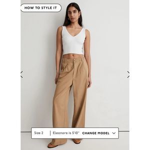 Madewell Harlow Wide-Leg Pant size 4